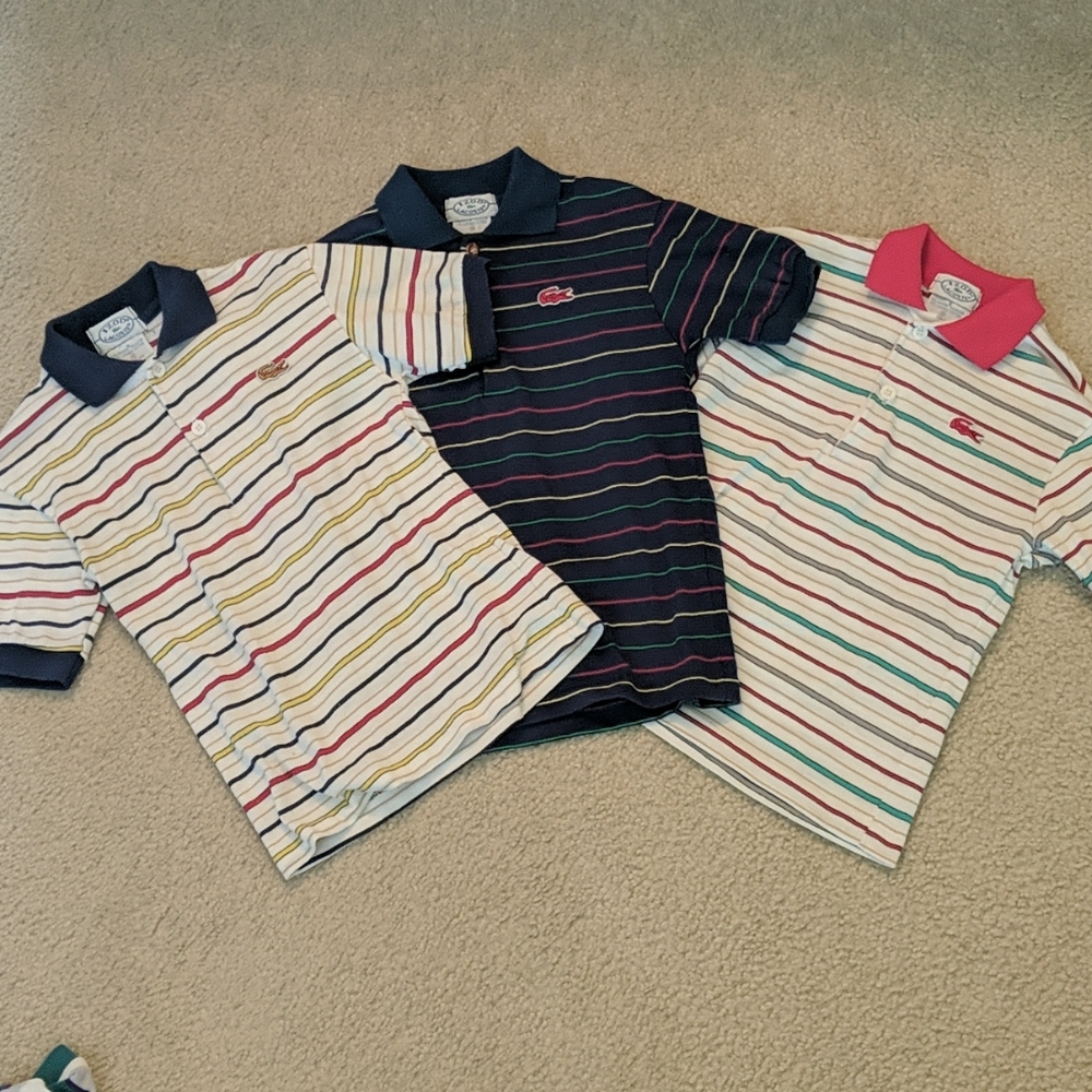 3 vintage polo shirts